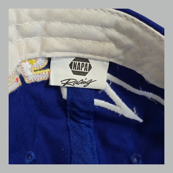 NASCAR Napa Racing #55 Michael Waltrip Toyota Baseball Cap Hat Navy Blue Yellow - Picture 8 of 8
